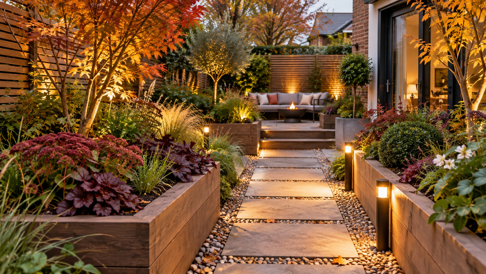 Autumn landscaping